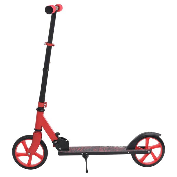 vidaXL 2-Rad-Kinderroller mit Verstellbarem Lenker Rot
