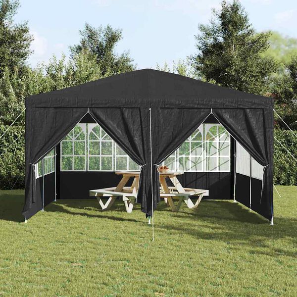 vidaXL Party-Zelt Anthrazit 400 x 400 x 266 cm Polyethylen