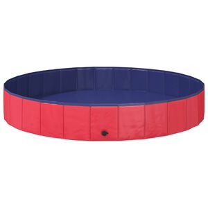 vidaXL Hundepool Rot &Oslash;200 x 30 cm Dicker PVC