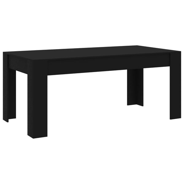 vidaXL Esstisch Schwarz 180x90x76 cm Holzwerkstoff