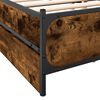 vidaXL Bettgestell mit Schubladen R&auml;uchereiche 120x200cm Holzwerkstoff