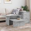 vidaXL Konsolentisch Beton Grau 80 x 50 x 225 cm Holzwerkstoff