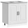 vidaXL K&uuml;chenschrank Kalmar Wei&szlig; 80 x 46 x 81.5 cm Holzwerkstoff