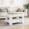 vidaXL Couchtisch mit LED-Leuchten Wei&szlig; 73x53x45 cm Holzwerkstoff