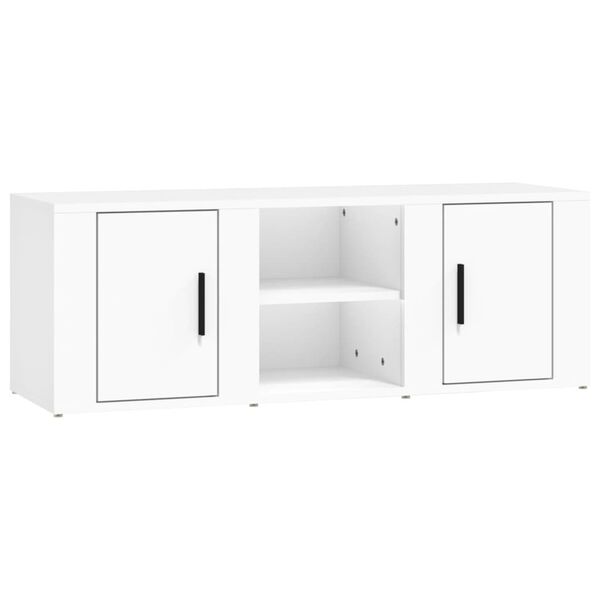 vidaXL TV-Schrank Weiß 100x31,5x35 cm Holzwerkstoff