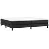 vidaXL Boxspringbettgestell Schwarz 200x200 cm Kunstleder