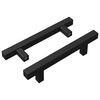 vidaXL Schrankgriff 2 Stk. Schwarz 150 x 12,3 x 35,2 mm Edelstahl