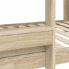 vidaXL Etagenbett f&uuml;r Kinder Sonoma-Eiche 100 x 200 cm Holzwerkstoff