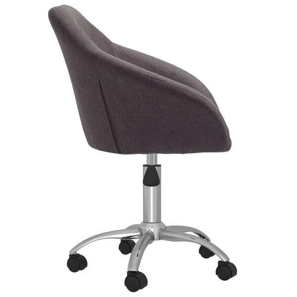 vidaXL Esszimmerst&uuml;hle 4 Stk. Drehbar Taupe Stoff
