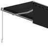 vidaXL Markise Manuell Einziehbar mit Rollo 5x3 m Anthrazit