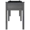 vidaXL Pflanzk&uuml;bel mit Einsatz Grau 203x53x76 cm Massivholz Tanne