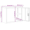 vidaXL Aktenschrank Hellgrau 90x40x70 cm Stahl