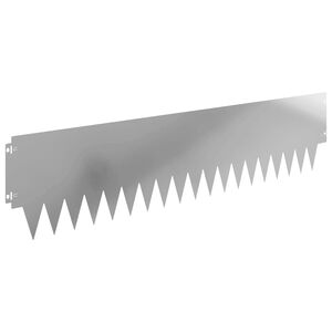 vidaXL Rasenkante 20 stk. 103 x 25 cm Stahl Silber