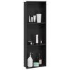 vidaXL Duschnische Schwarz 90 x 30 x 9,5 cm Edelstahl