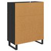 vidaXL Sideboard Schwarz Eichen-Optik 69,5 x 34 x 90 cm Holzwerkstoff