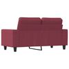 vidaXL 2-Sitzer-Sofa Weinrot 120 cm Stoff