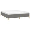 vidaXL Bettgestell ohne Matratze Dunkelgrau 180x200 cm Stoff