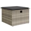 vidaXL Garten-Sofa-Set 6 pcs Hellgrau Poly-Rattan