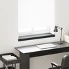 vidaXL Fensterbank Schwarz mit Holzmaserung 100 x 25 x 4,5 cm PVC