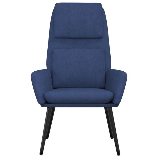 vidaXL Relaxsessel Blau Stoff