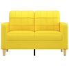 vidaXL 2-Sitzer-Sofa Hellgelb 120 cm Stoff