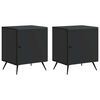 vidaXL Nachttisch 2 stk. Schwarz 43 x 34,5 x 50 cm Holzwerkstoff