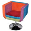 vidaXL W&uuml;rfel-Sessel mit Patchwork-Design Stoff