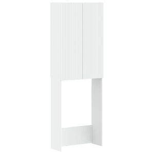 vidaXL Toilettenschrank ARNHEM Wei&szlig; 66 x 25,5 x 190 cm Holzwerkstoff