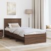 vidaXL Bettrahmen Braun Eichen-Optik 80 x 200 cm Holzwerkstoff