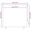 vidaXL Au&szlig;enrollo 160x250 cm Wei&szlig; und Orange