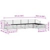 vidaXL Outdoor-Sofagarnitur 5 pcs Natur