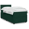 vidaXL Boxspringbett mit Matratze Dunkelgr&uuml;n 80x200 cm Samt