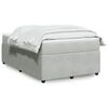 vidaXL Boxspringbett mit Matratze Hellgrau 120x190 cm Samt