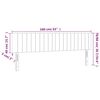 vidaXL LED Kopfteil Hellgrau 160x5x78/88 cm Stoff