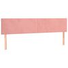 vidaXL LED Kopfteil Rosa 180x5x78/88 cm Samt