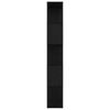 vidaXL B&uuml;cherregal Schwarz Eichen-Optik 80 x 24 x 159 cm Holzwerkstoff
