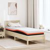 vidaXL Matratze Wei&szlig; und Schwarz 70 x 200 cm Jacquard-Stoff