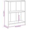 vidaXL B&uuml;cherregal Grau Sonoma 60x24x76 cm Holzwerkstoff
