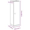 vidaXL Badezimmerschrank mit Rollenhalter Sonoma-Eiche 20,5x22x72 cm