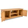 vidaXL TV-Schrank 120x35x48 cm Massivholz Eiche