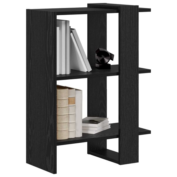 vidaXL B&uuml;cherregal Schwarz Eichen-Optik 52 x 25 x 71,5 cm