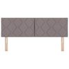 vidaXL Kopfteil mit Kopfteil Taupe 160 cm Kunstleder