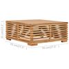 vidaXL 10-tlg. Garten-Lounge-Set mit Dunkelgrauen Kissen Teakholz