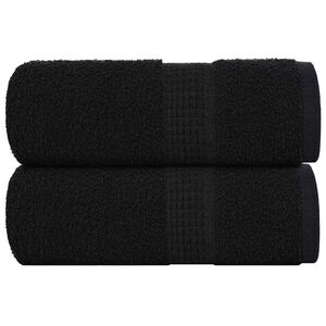 vidaXL Wascht&uuml;cher FROGN 2 Stk. Schwarz 30x30 cm 360 g/m&sup2;