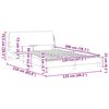 vidaXL Bettgestell "Dover" Hellgrau 120x200 cm Samt