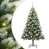 vidaXL K&uuml;nstlicher Klapp-Weihnachtsbaum mit Schnee&uuml;berzug 150 LEDs