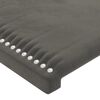 vidaXL Kopfteil mit Ohren Dunkelgrau 147x16x78/88 cm Samt