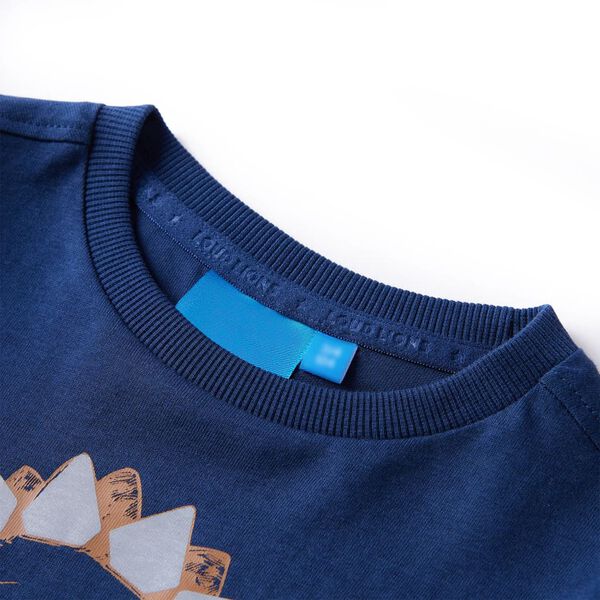 Kinder-Langarmshirt Marineblau 104