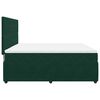 vidaXL Boxspringbett mit Matratze Dunkelgr&uuml;n 180x200 cm Samt