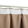 vidaXL Verdunkelungsvorh&auml;nge mit Haken 2 Stk. Taupe 140x175cm